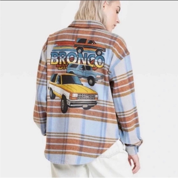 Ford Tops - Ford Bronco flannel shacket xxl